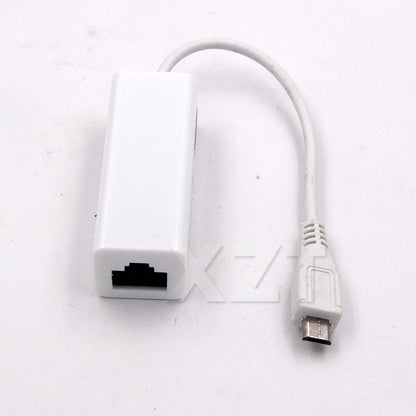 Micro USB  to lan card Connector For Tablet 2.0 5 Pin 10/100 Male RJ45 Female Ethernet LAN Network Card Adapter