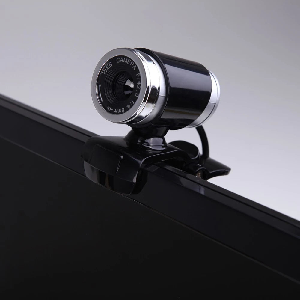 USB Webcam 12.0 MP HD Web Cam Computer Laptop PC 360 Degree Rotatable Clip-on Glass Lens Camera for Youtube Skype MSN