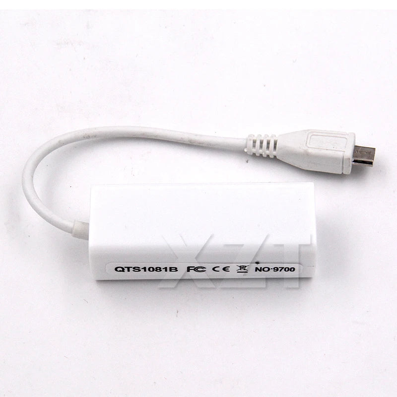 Micro USB  to lan card Connector For Tablet 2.0 5 Pin 10/100 Male RJ45 Female Ethernet LAN Network Card Adapter