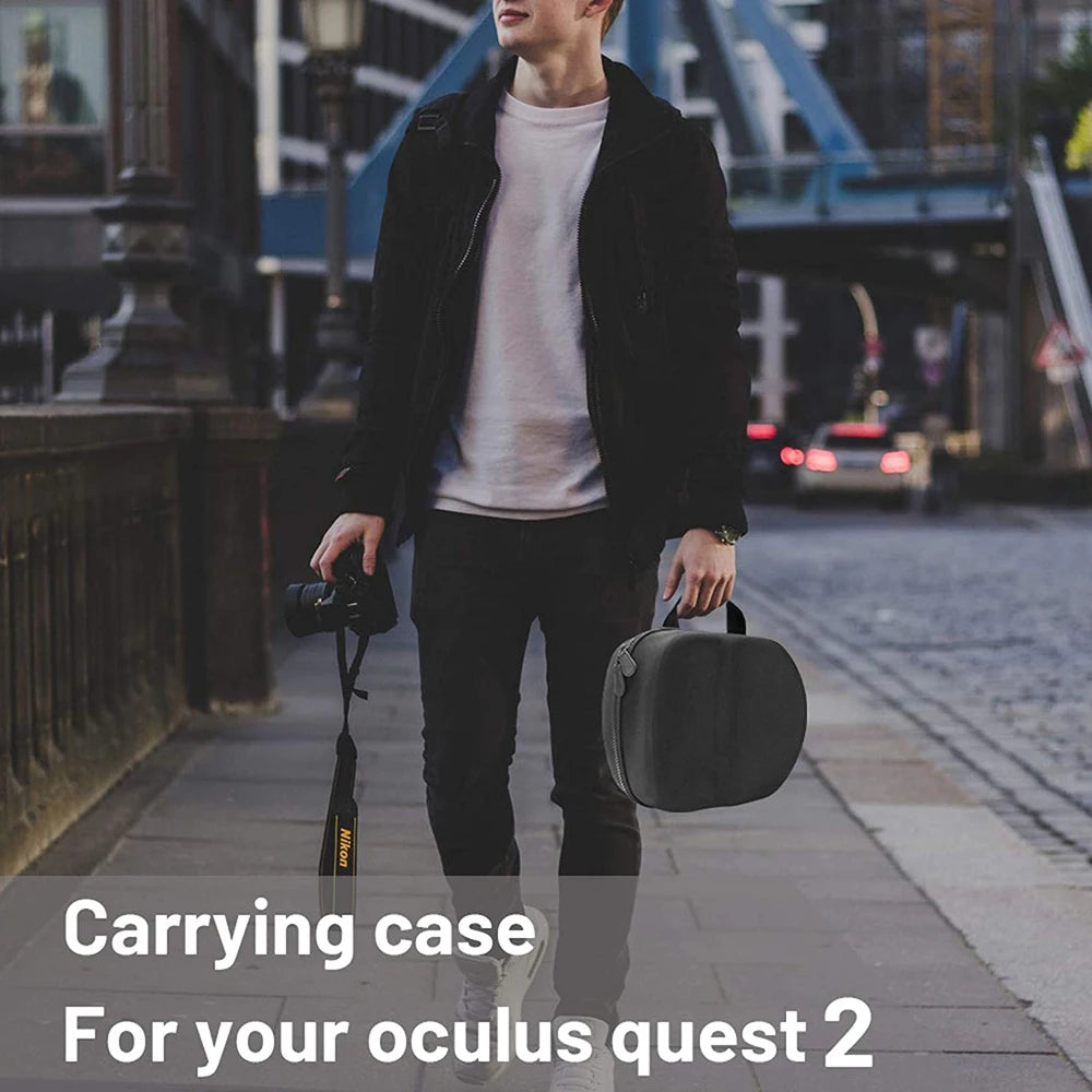 New Hard EVA Travel Storage Bag For Oculus Oculos Quest 2 VR Headset Portable Convenient Carrying Case Controllers Accessories