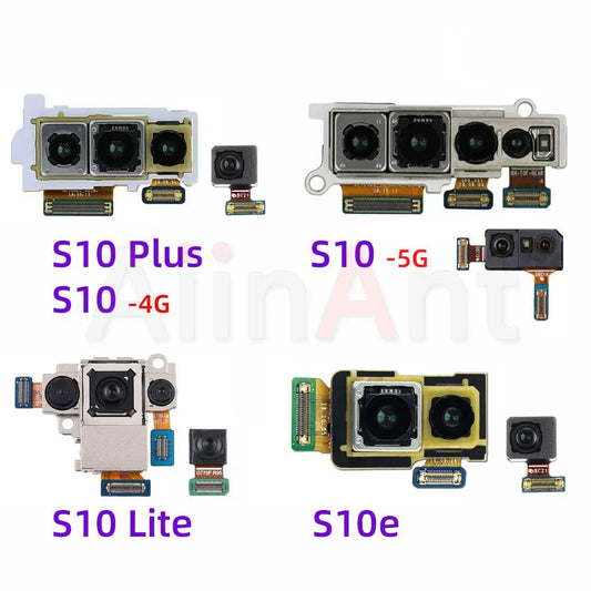 Aiinant Main Rear Back Camera For Samsung Galaxy S10 Plus Lite e S10E G970N G973N G975N G977N G770F Top Front Camera Flex Cable