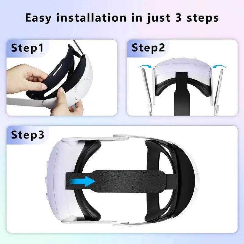 VR Headset Device Ergonomic VR Headset Comfortable Adjustable VR Glasses Lightweight Portable VR Accessories VR Device For Dorms