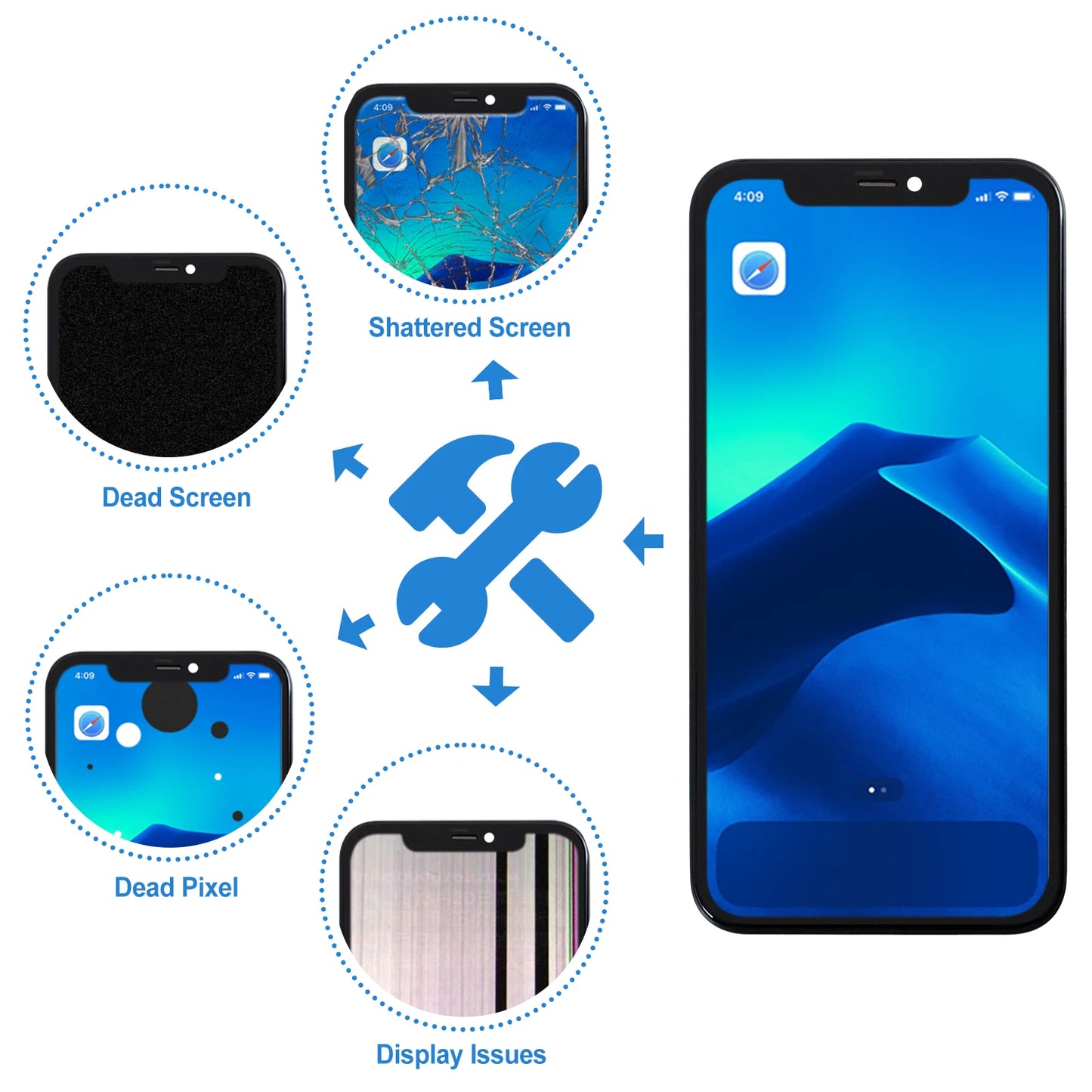 Factory Wholesale 100% Test Premium Lcd For iPhone 11 New Display Touch With 3D Touch Screen Replacement Display Lcd Screen