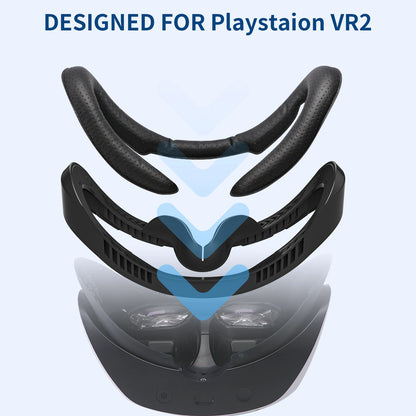 VR Face Pad for Playstation VR2, PSVR2 Fitness Facial Interface Cushion Pad Anti-fogging Sweat-proof Breathable Foam Cushion Set